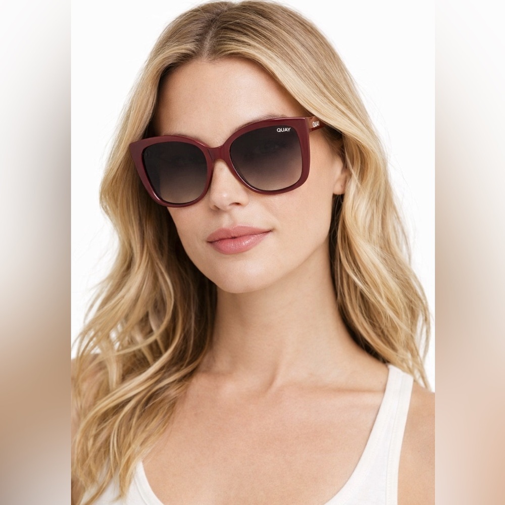 Quay Women's Ever After Sunglasses, brown/smoke taupe polarized